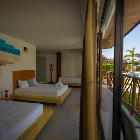 Kabanas & Beach Club Ojo De Agua プエルト・モレロス エクステリア 写真