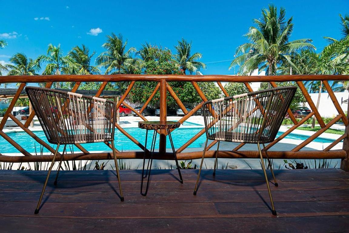 Kabanas & Beach Club Ojo De Agua プエルト・モレロス エクステリア 写真